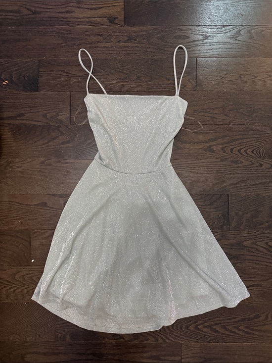Windsor Dresses & Skirts - Sparkle Sage Spaghetti-Strap Fit & Flare Dress